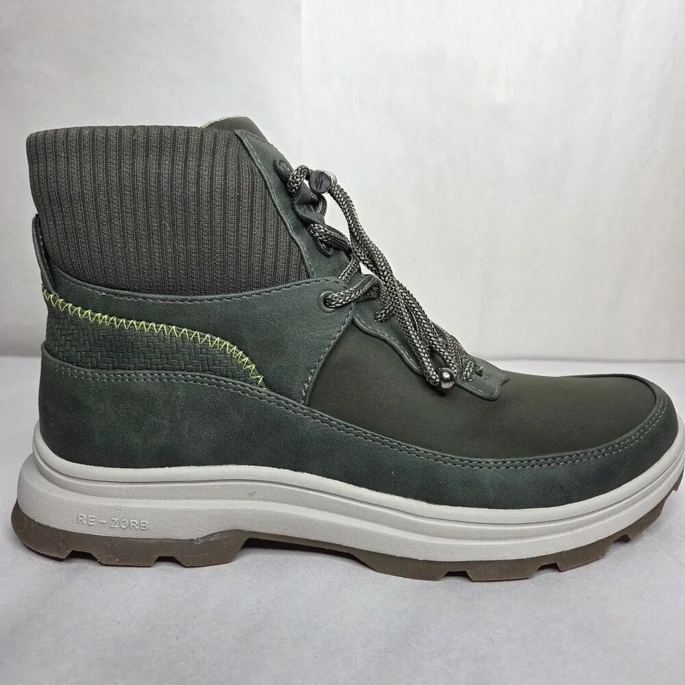 Ryka Brae 2 Alpine Green Faux Leather Short Boots, Size: 8 M